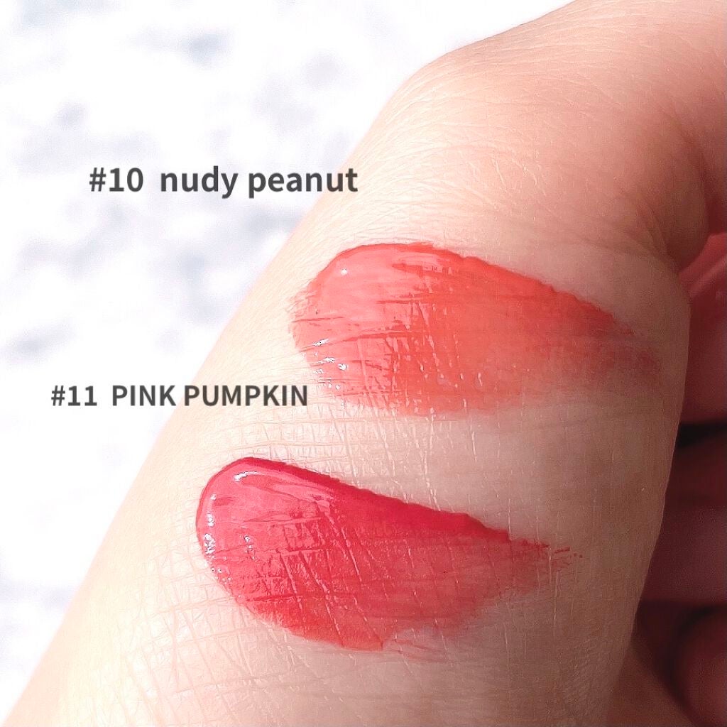 ジューシーラスティングティント/rom&nd/リップティントを使ったクチコミ(3枚目)