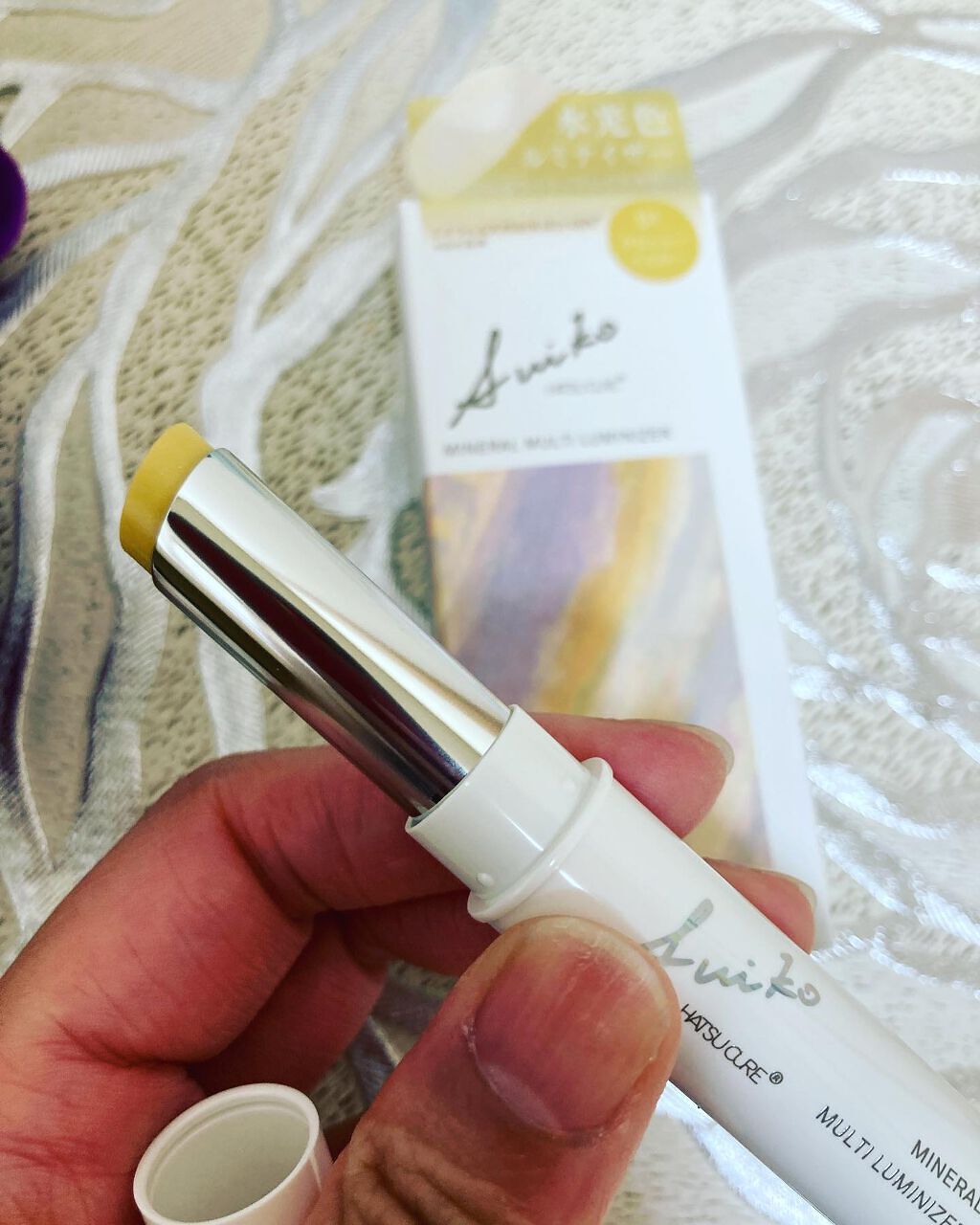 SUIKOミネラルマルチカラー 01 ピュアテラコッタ/SUIKO HATSUCURE/単色アイシャドウを使ったクチコミ（3枚目）