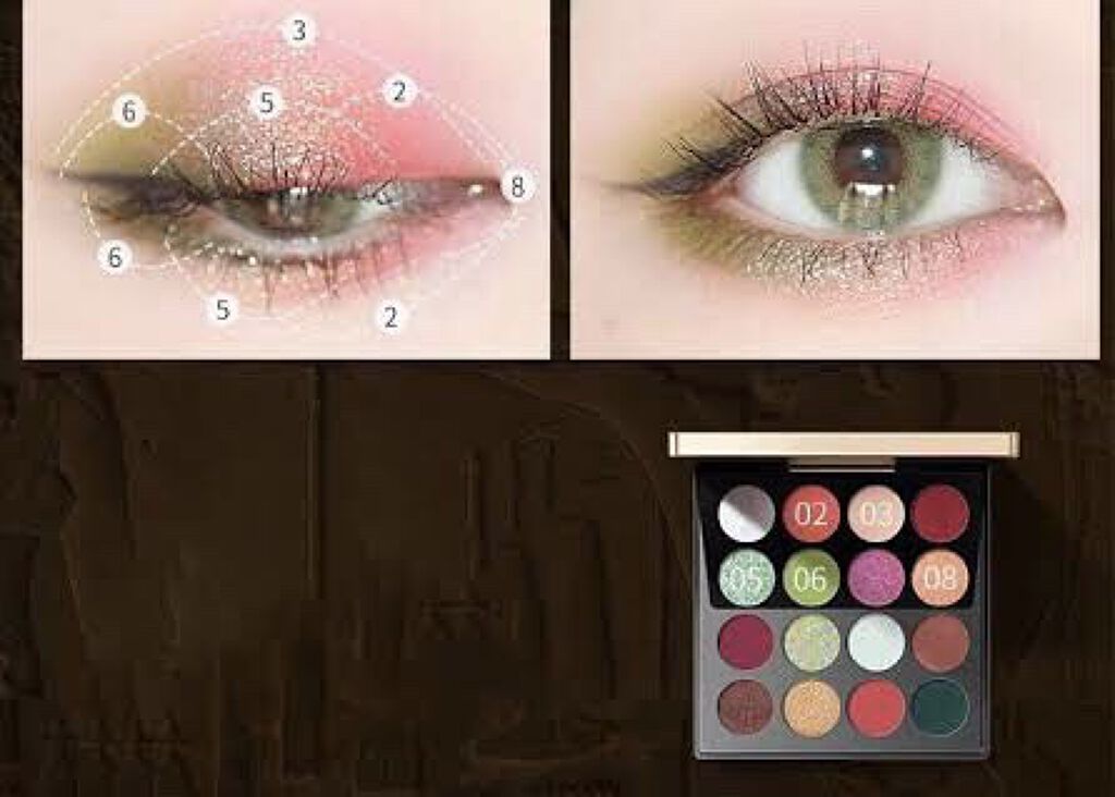 大英博物館 エジプトシリーズ アイシャドウパレット/ZEESEA/アイシャドウパレットを使ったクチコミ（2枚目）