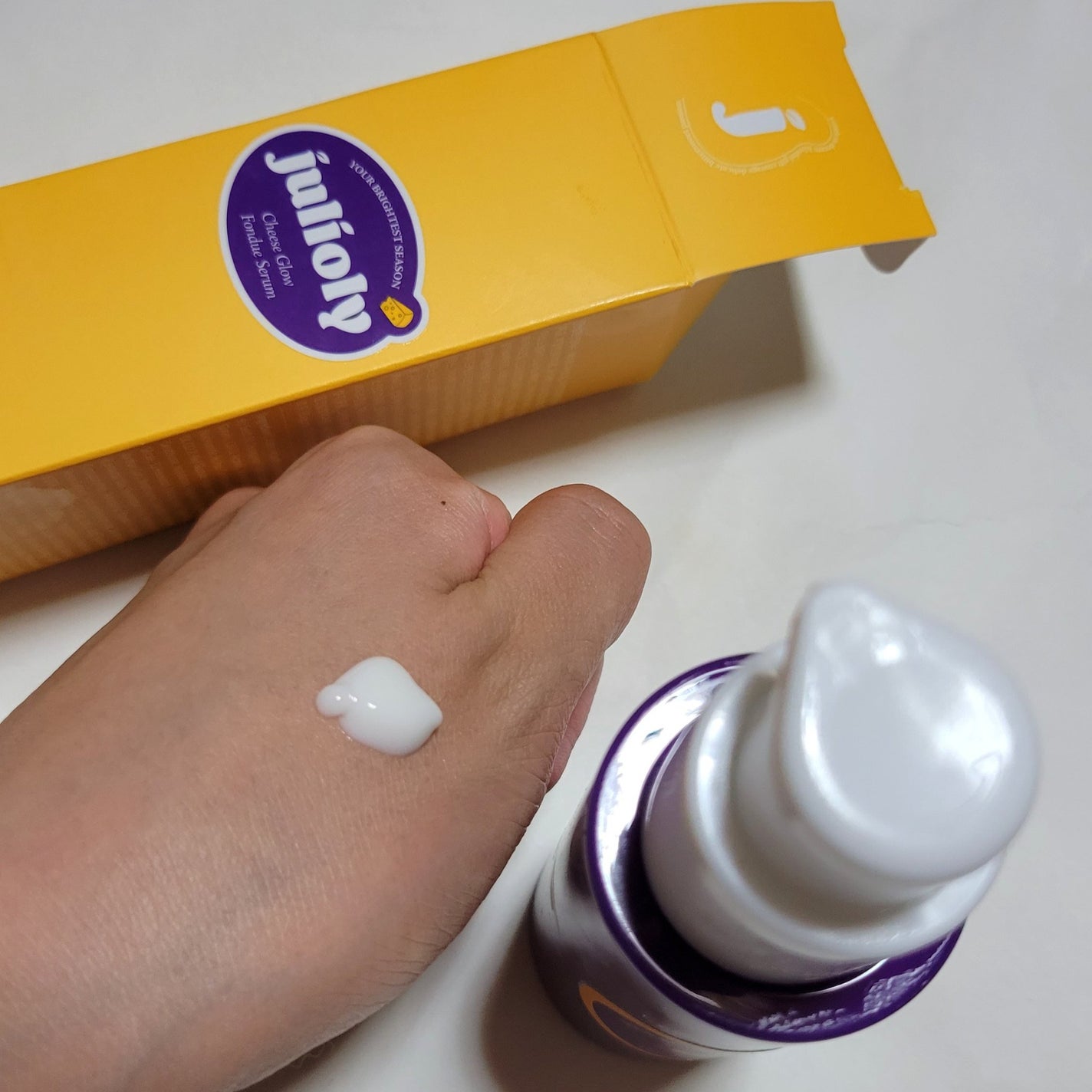 チーズフォンデュうるツヤセラム/Julioly/美容液を使ったクチコミ(2枚目)