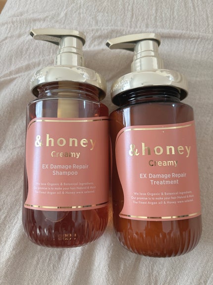 Creamy EXダメージリペアシャンプー1.0/ヘアトリートメント2.0/&honey/市販シャンプーを使ったクチコミ(1枚目)
