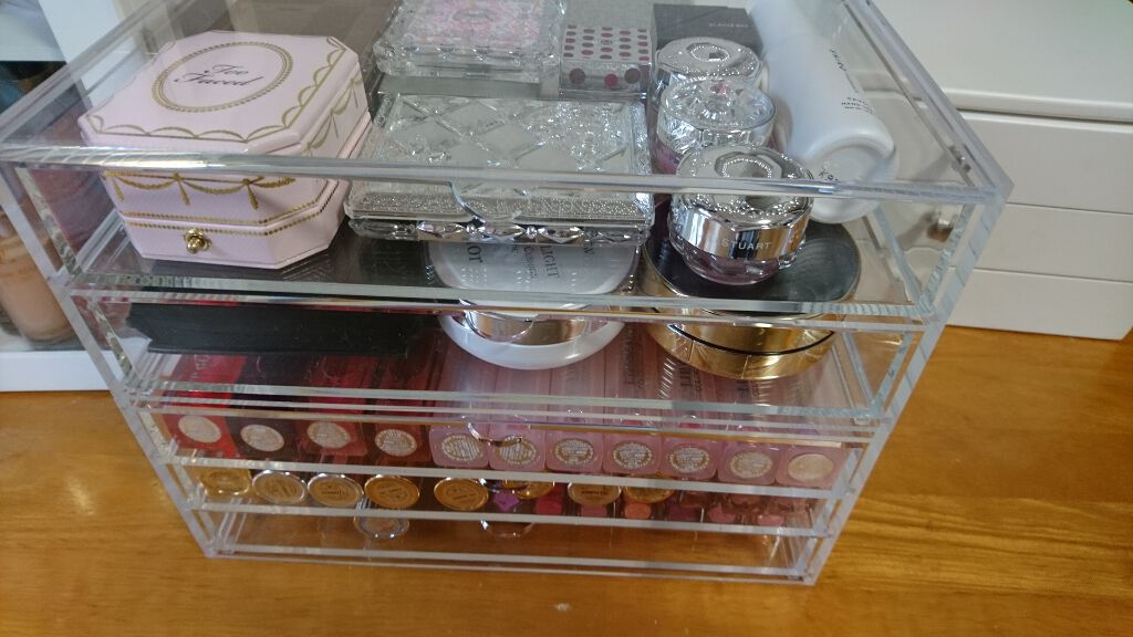 重なるアクリルケース２段引出・大/無印良品/その他化粧小物を使ったクチコミ（2枚目）