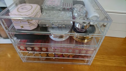 重なるアクリルケース2段引出・大/無印良品/その他化粧小物を使ったクチコミ(2枚目)