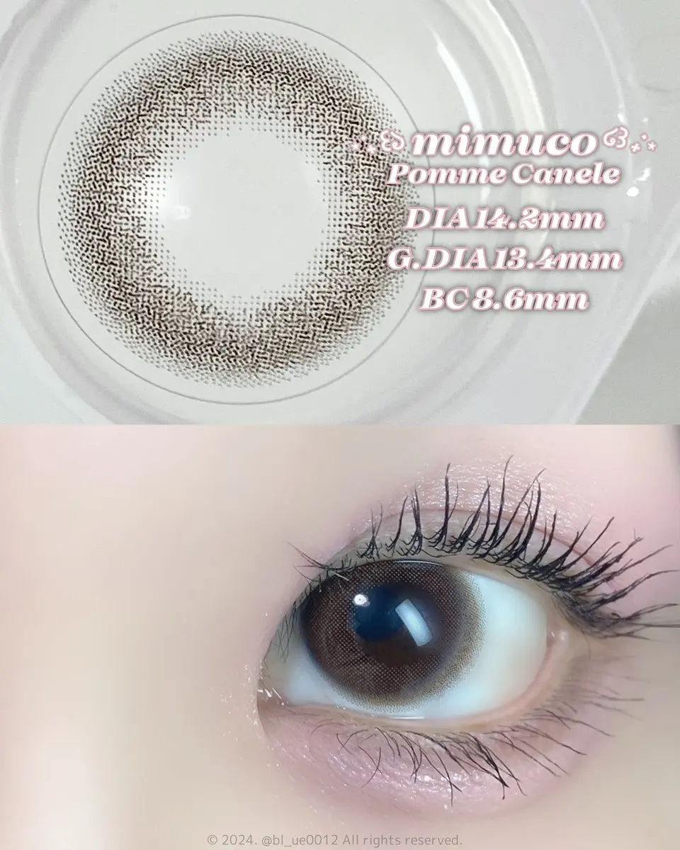 mimuco 1day ポムカヌレ/mimuco/ワンデー（１DAY）カラコンを使ったクチコミ（2枚目）