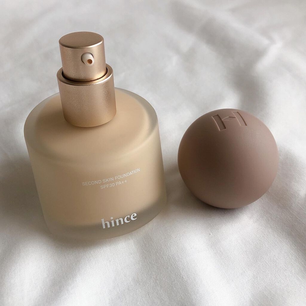 セカンドスキンファンデーション/hince/リキッドファンデーションを使ったクチコミ(2枚目)
