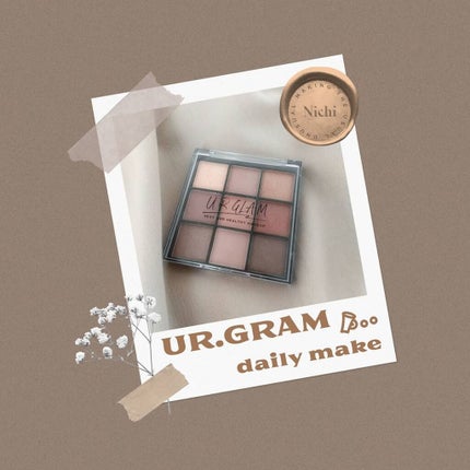 UR GLAM BLOOMING EYE COLOR PALETTE/U R GLAM/アイシャドウパレットを使ったクチコミ(1枚目)