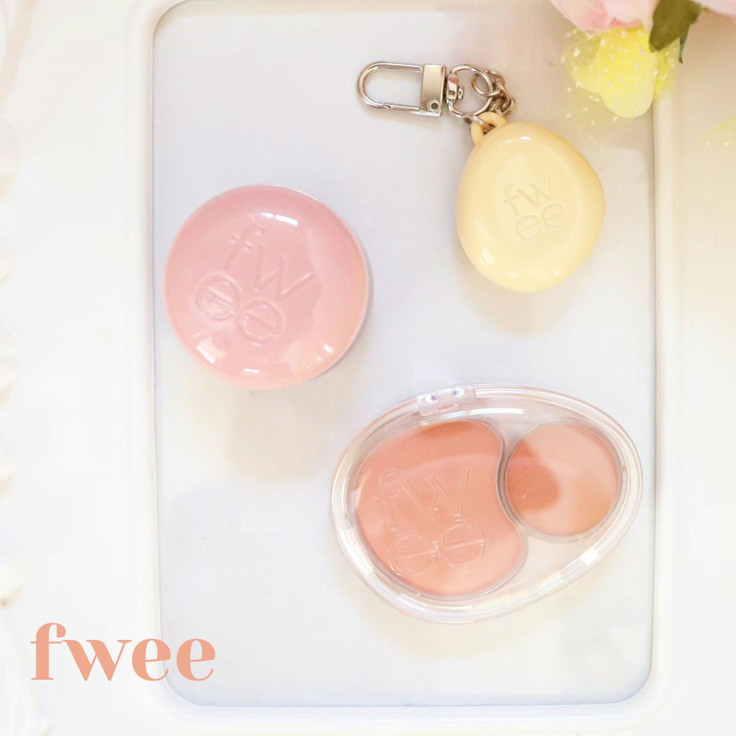 デュアルチークメロウ ND01 レイジーテンポ/fwee/ジェル・クリームチークを使ったクチコミ（1枚目）