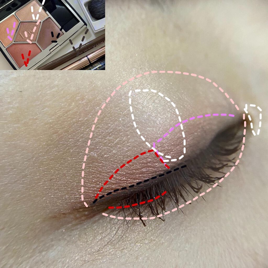 クリーミータッチライナー/キャンメイク/ジェルアイライナーを使ったクチコミ(4枚目)