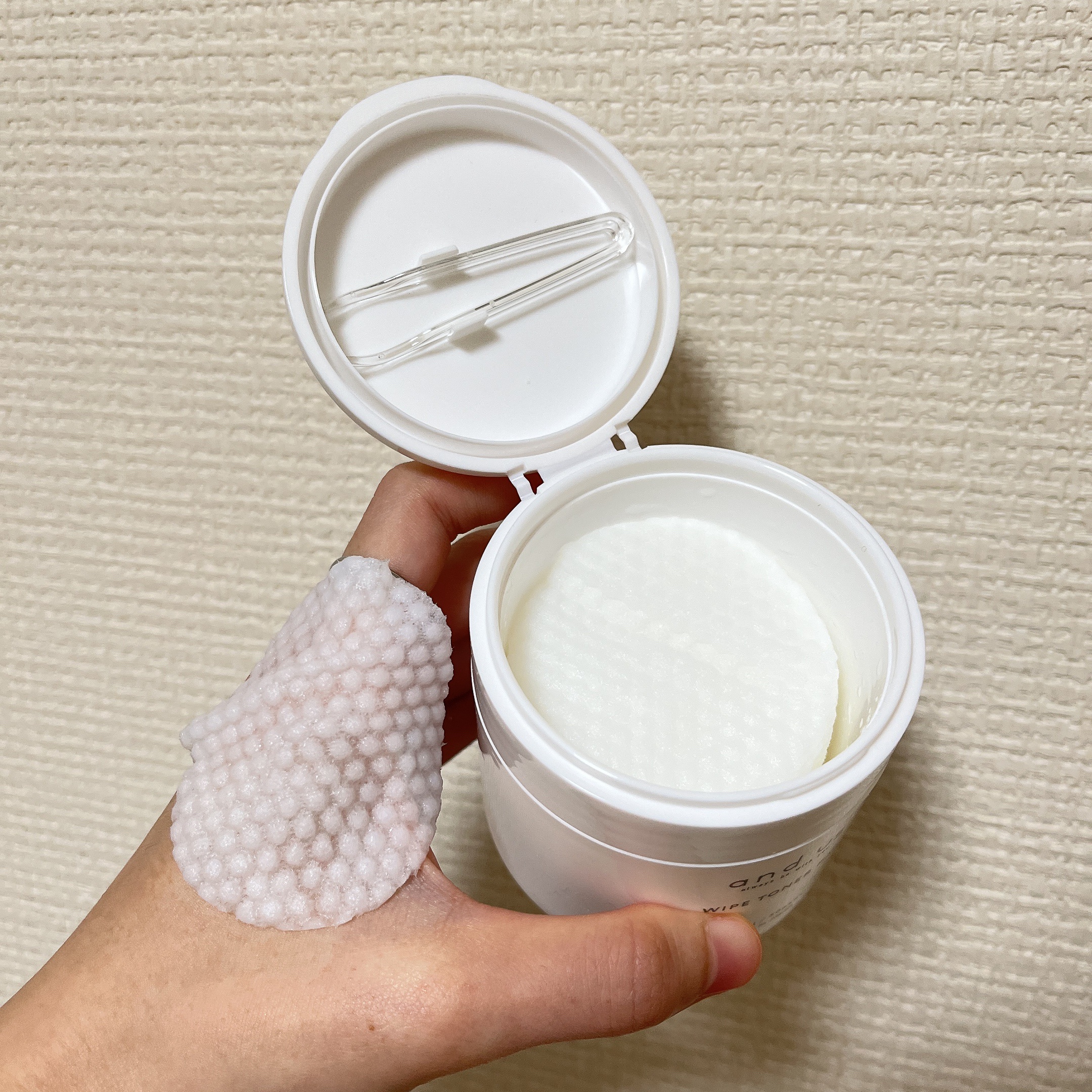 ふき取りトナーパッド/and us/トナーパッドを使ったクチコミ（2枚目）