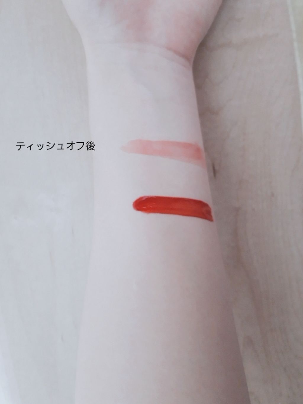 ディアダーリン ウォータージェルティント (アイスティント)/ETUDE/口紅を使ったクチコミ(4枚目)