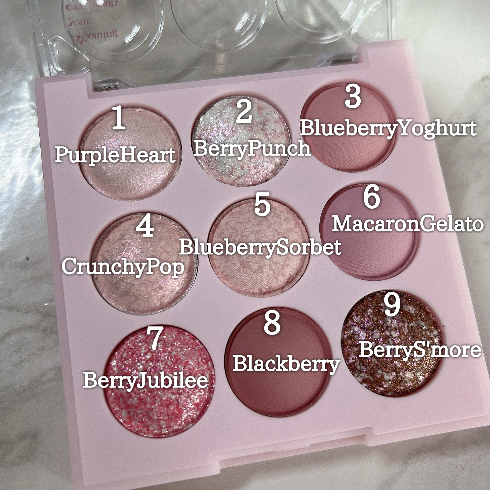 シャドウパレット 20 ブルーベリーソルベ/dasique/アイシャドウパレットを使ったクチコミ（3枚目）