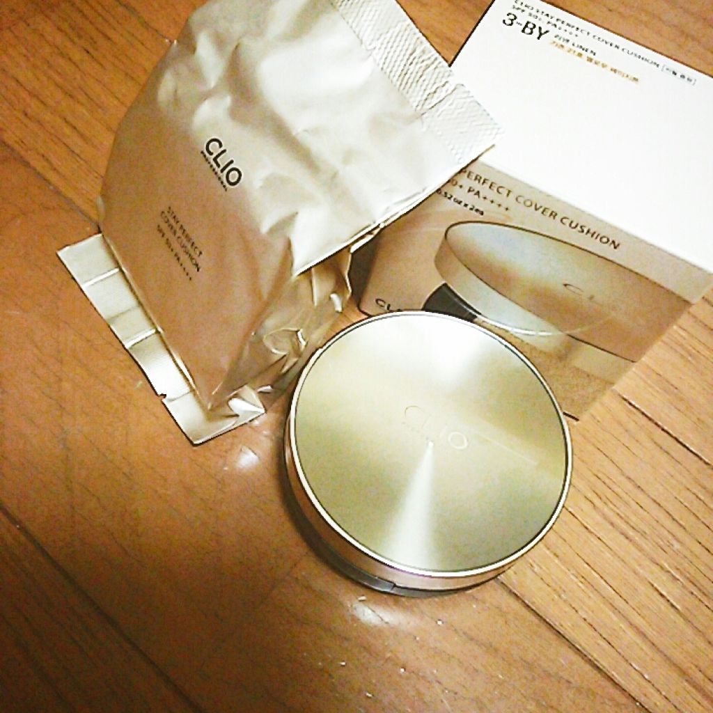 STAY PERFECT COVER CUSHION/CLIO/クッションファンデーションを使ったクチコミ(1枚目)