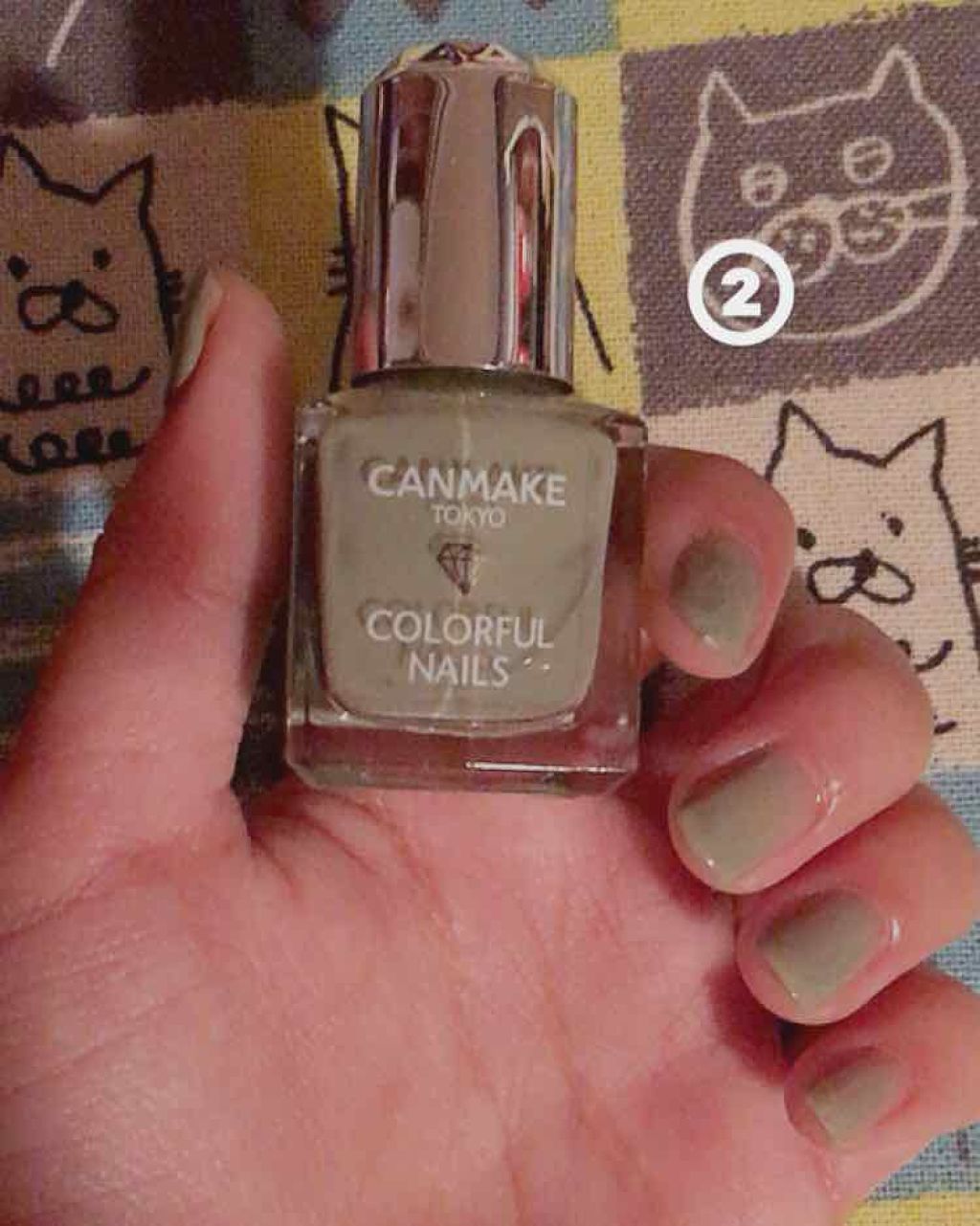 カラフルネイルズ/キャンメイク/マニキュアを使ったクチコミ(3枚目)