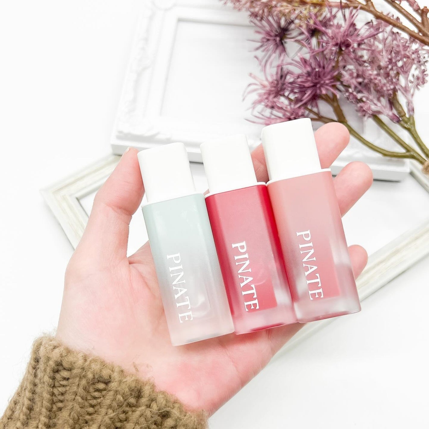 ナチュラルブルームリップオイルセラム 3色セット/PINATE/リップグロスを使ったクチコミ(2枚目)