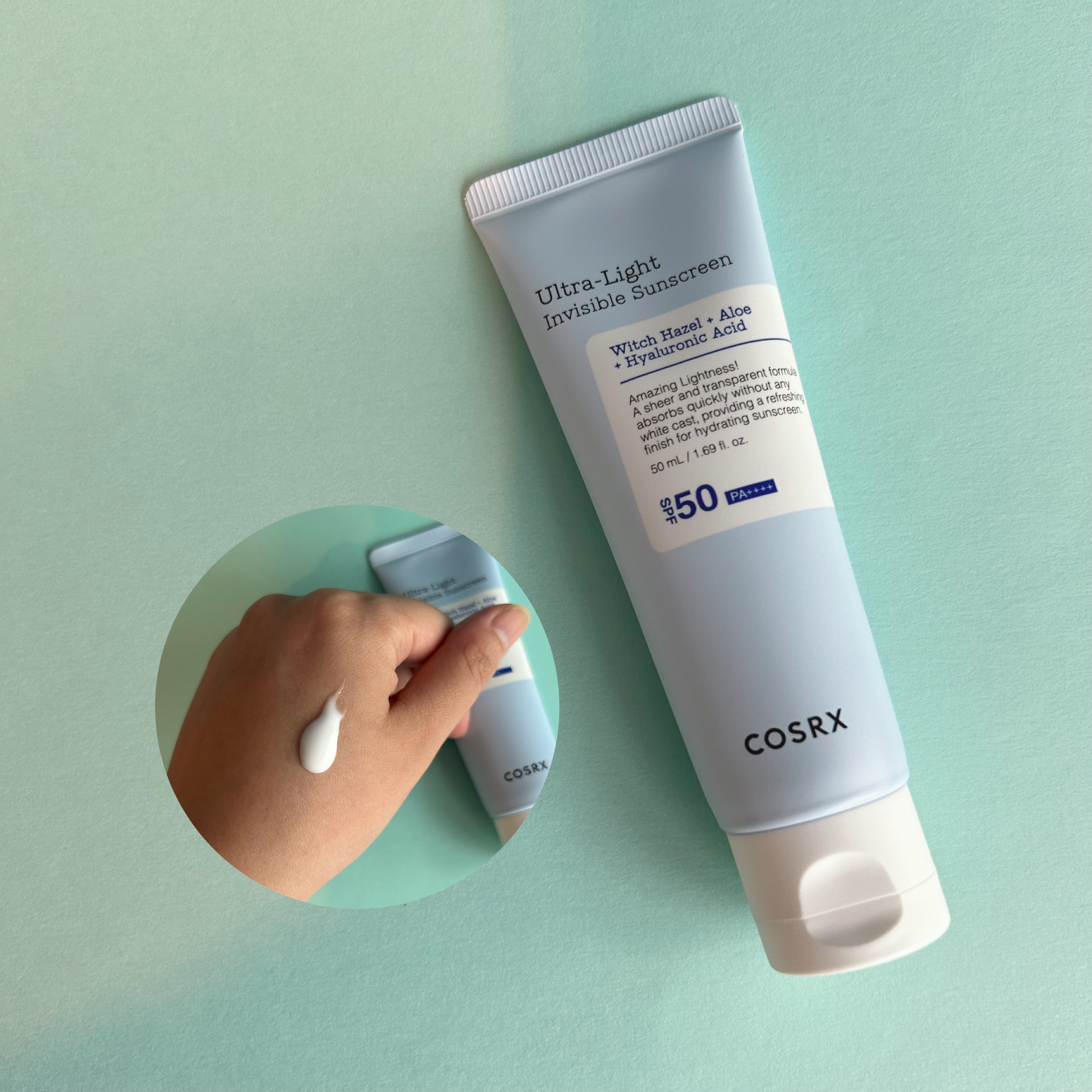 ウルトラライト透明UVクリーム/COSRX/日焼け止めクリームを使ったクチコミ（3枚目）
