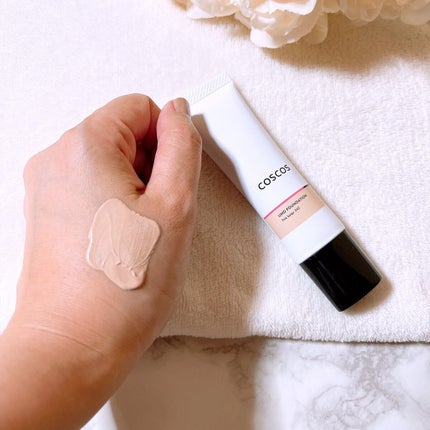 UHDファンデーション342(ピンクベージュ)/COSCOS/リキッドファンデーションを使ったクチコミ(2枚目)