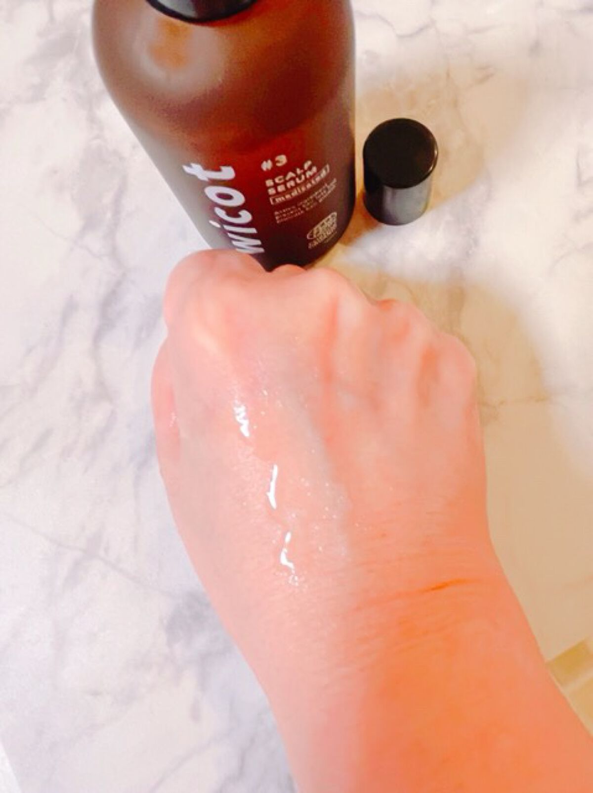 薬用スカルプセラム/wicot/頭皮ローションを使ったクチコミ（3枚目）