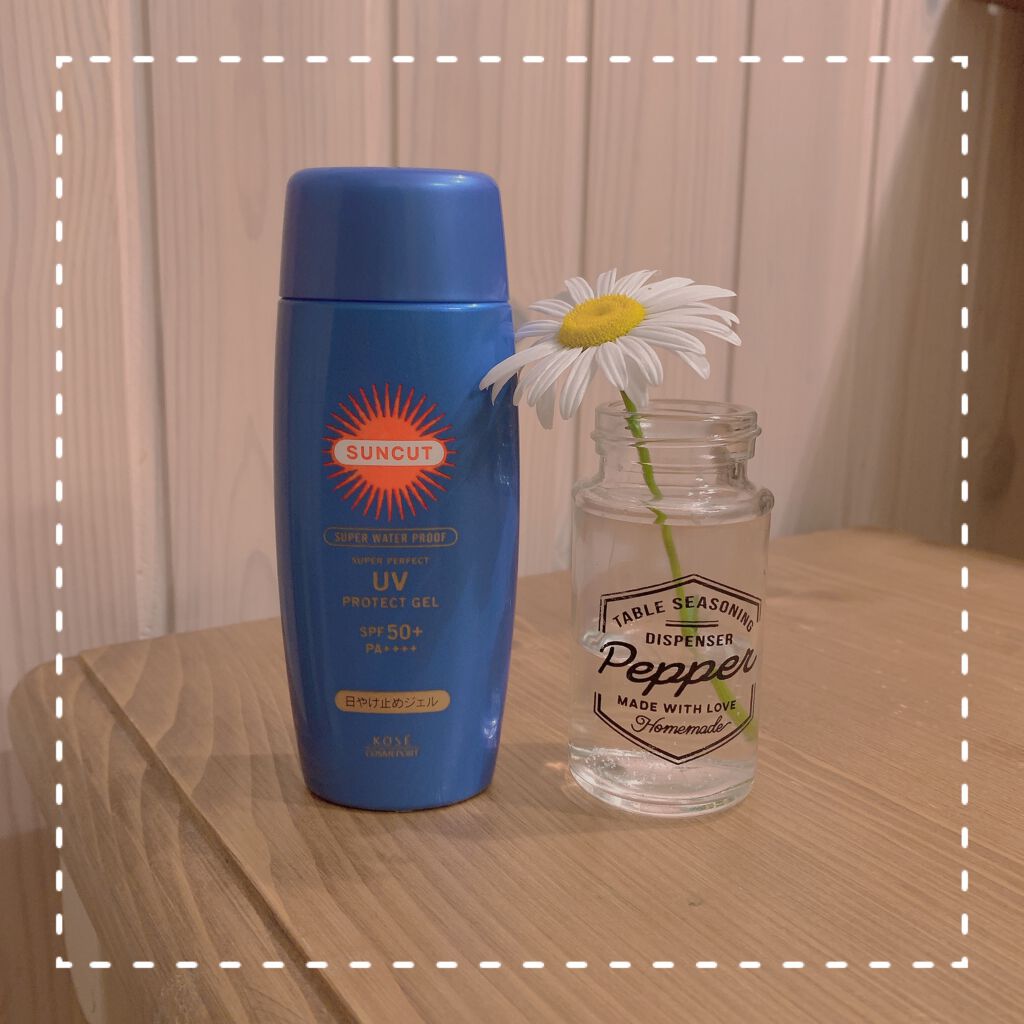 サンカット ウルトラUV スーパーパーフェクトジェル(スーパーウォータープルーフ)/サンカット®/日焼け止めジェルを使ったクチコミ（1枚目）