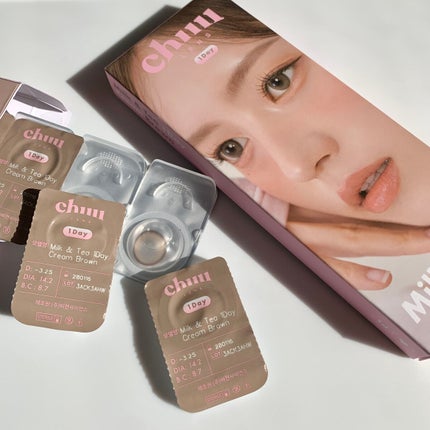 chuuLENS Milk&Tea 1day/chuu LENS/ワンデー(1DAY)カラコンを使ったクチコミ(6枚目)