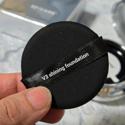 V3シャイニングファンデーション/SPICARE/クッションファンデーションを使ったクチコミ(3枚目)