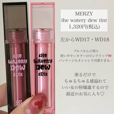 ザ ウォータリー デューティント WD17 ピンクアンビション/MERZY/口紅を使ったクチコミ（2枚目）