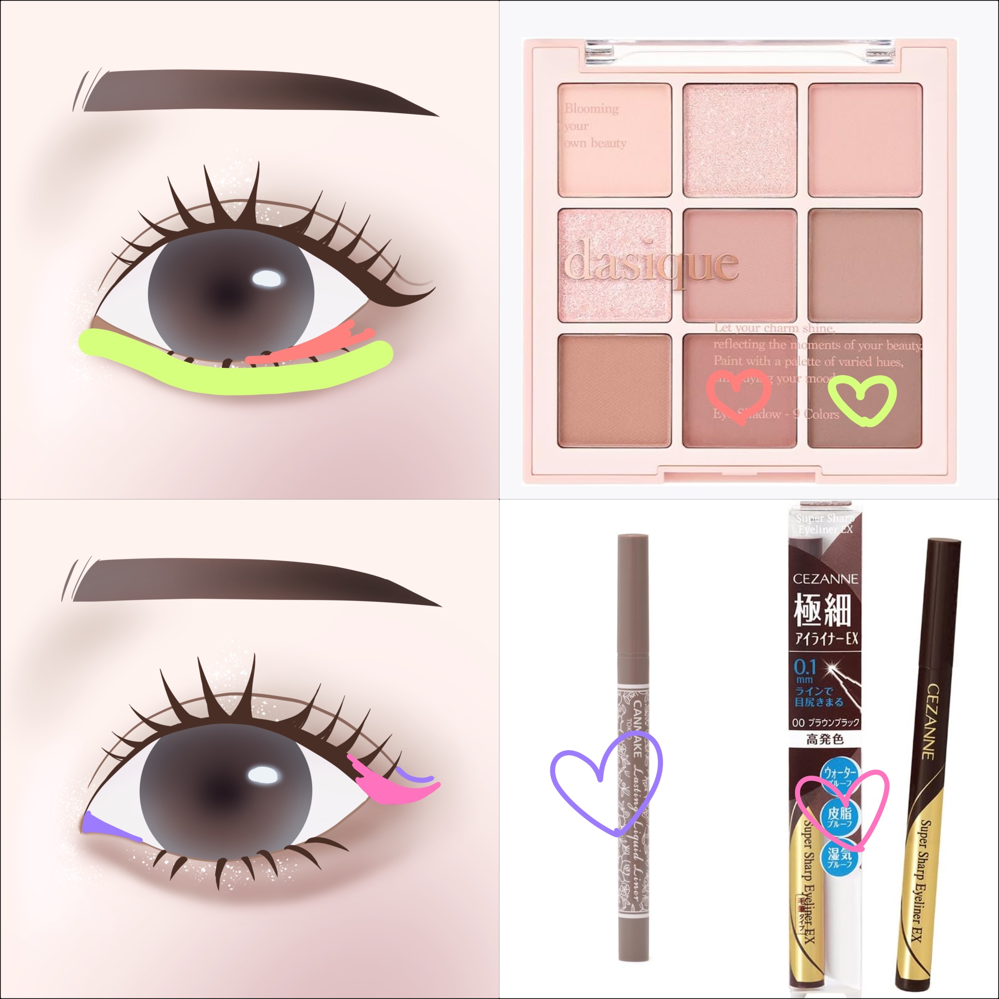 ラスティングリキッドライナー/キャンメイク/リキッドアイライナーを使ったクチコミ（2枚目）