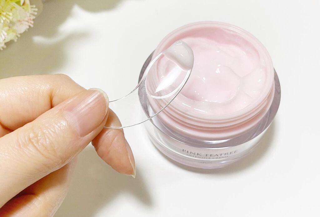 ピンクティーツリークリーム/APLIN/フェイスクリームを使ったクチコミ（2枚目）