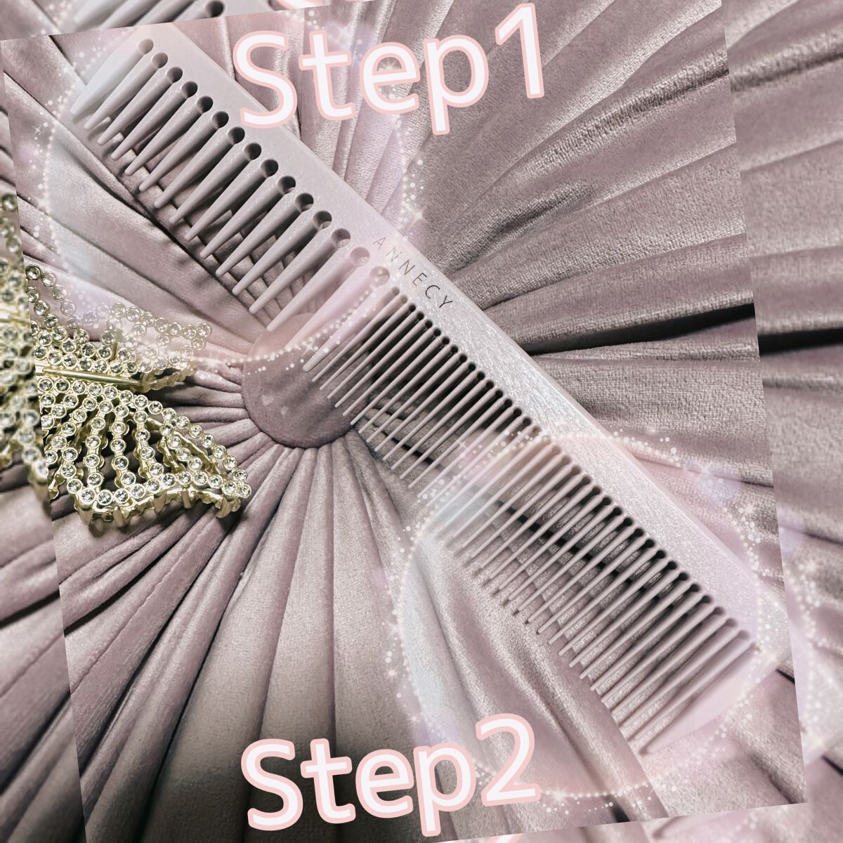 2stepコーム/アヌシ/ヘアコームを使ったクチコミ（2枚目）