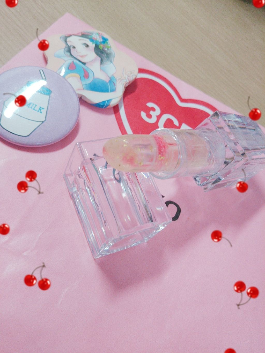 フラワーティントリップ 03 ベビーピンク/JellyKiss/リップティントを使ったクチコミ（1枚目）