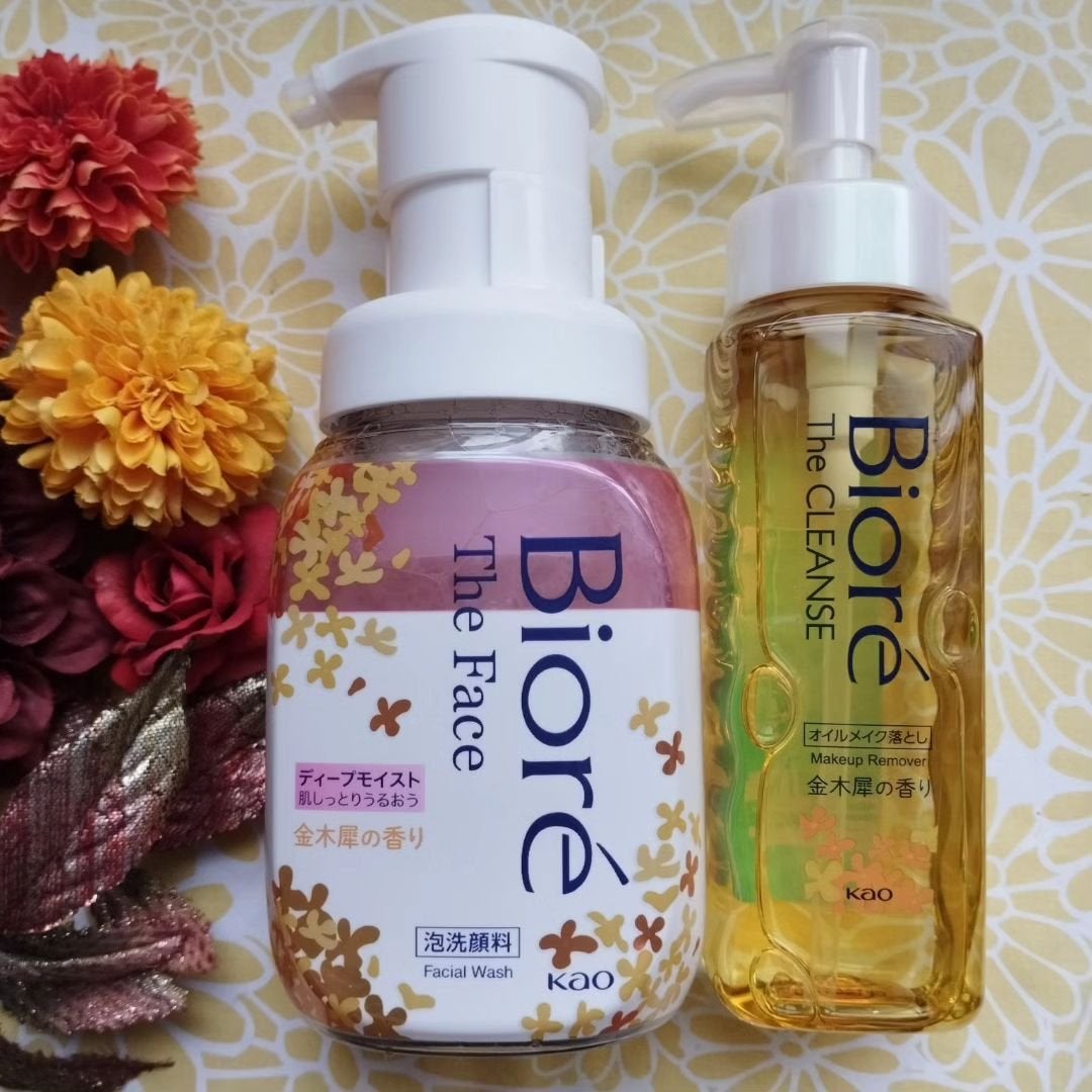 ビオレ ザ クレンズ オイルメイク落とし 金木犀の香り/ビオレ/オイルクレンジングを使ったクチコミ(2枚目)