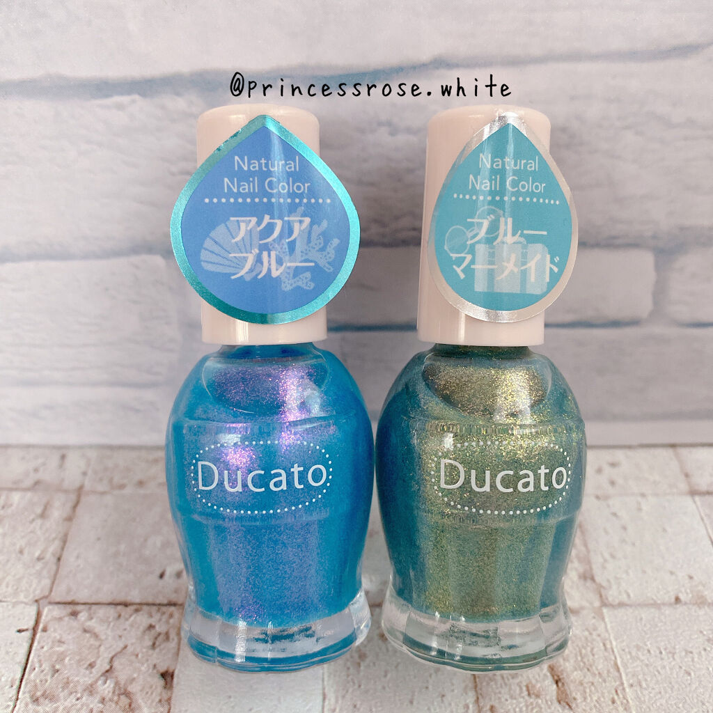 ナチュラルネイルカラーN 139 アクアブルー/デュカート/マニキュアを使ったクチコミ（2枚目）
