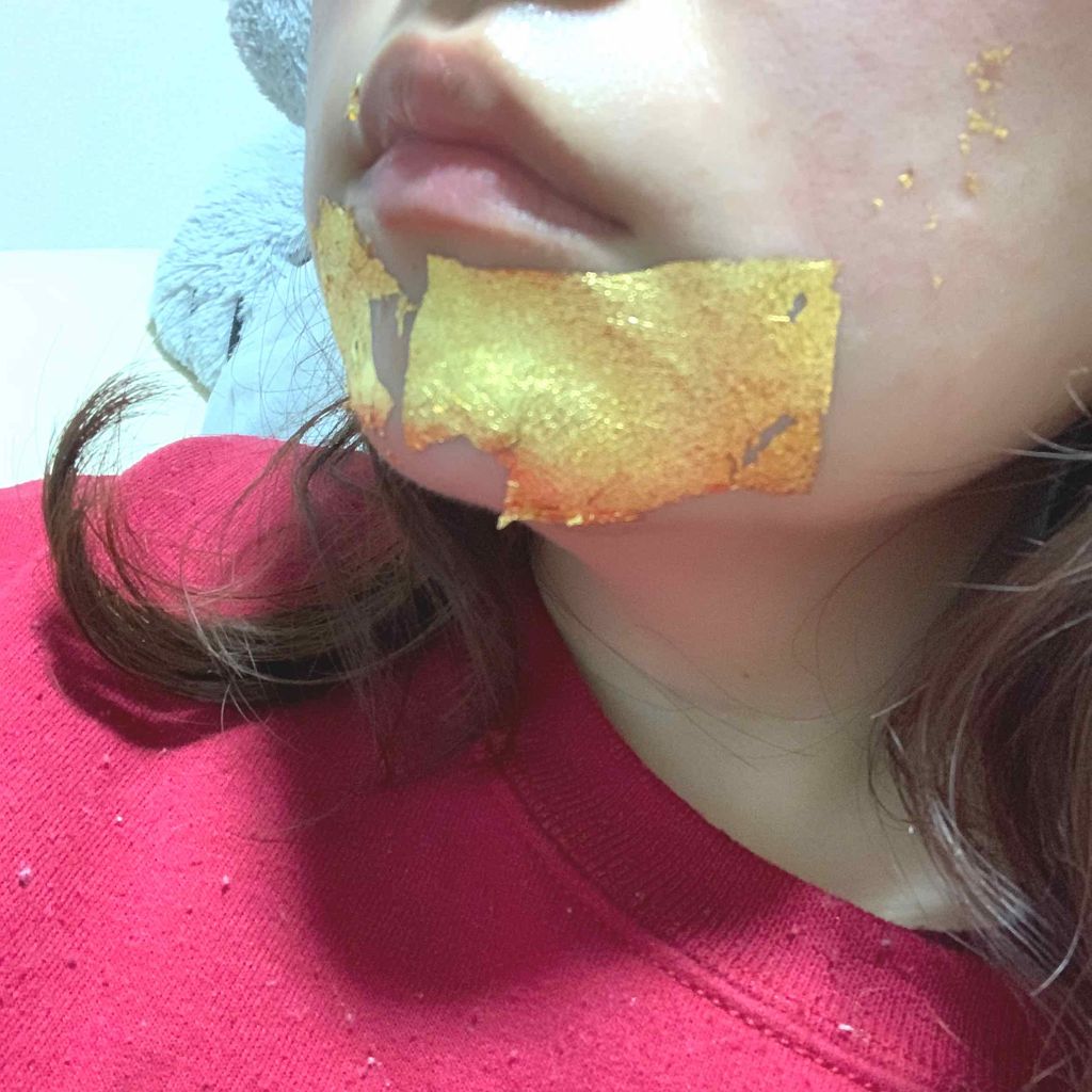 美容金箔ポップアップタイプ 金箔24K/箔座/シートマスク・パックを使ったクチコミ（2枚目）