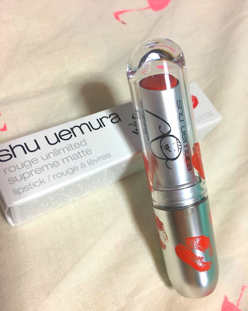 ルージュ アンリミテッド/shu uemura/口紅を使ったクチコミ(1枚目)