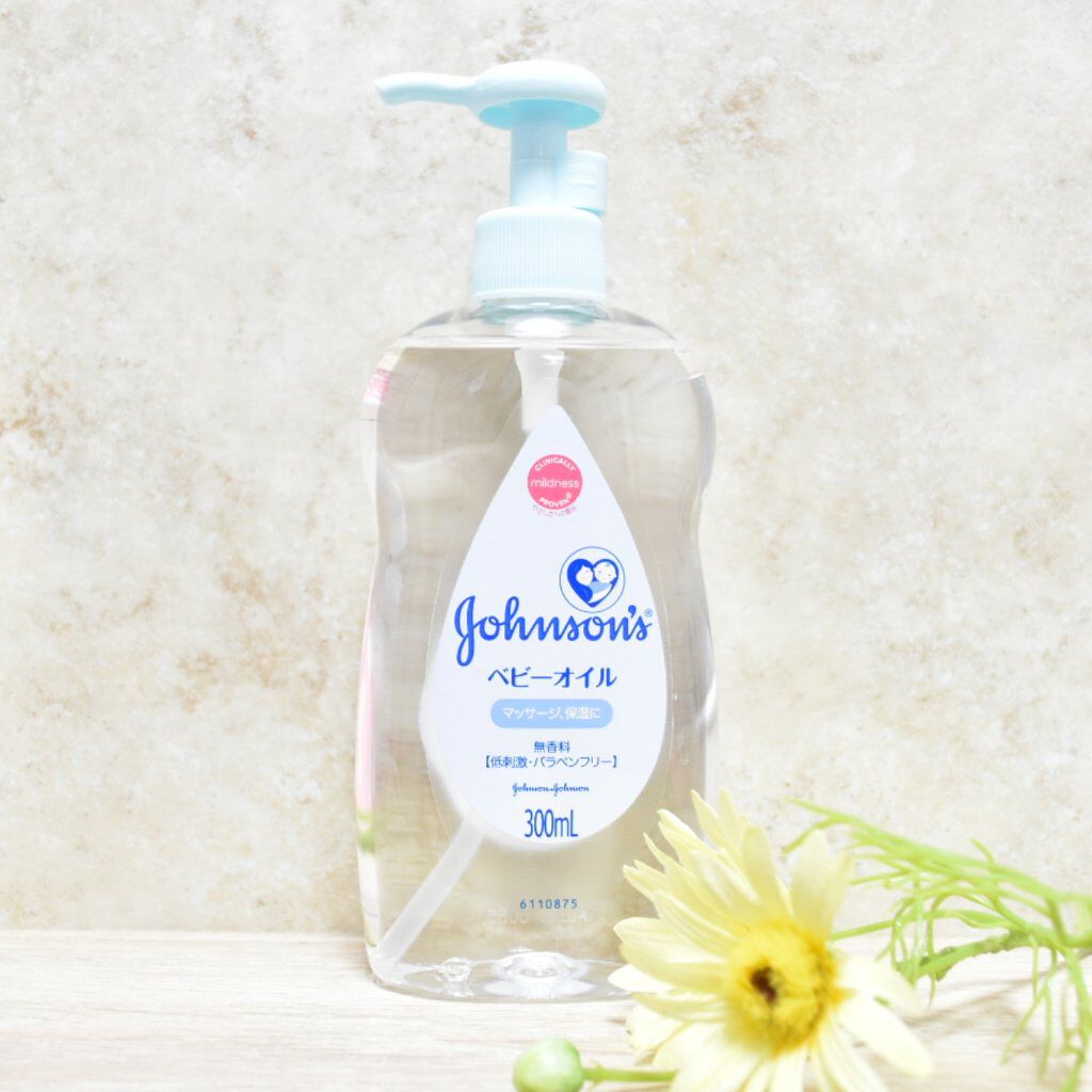 ジョンソン ベビーオイル 無香料/ジョンソンベビー/ボディオイルを使ったクチコミ（1枚目）