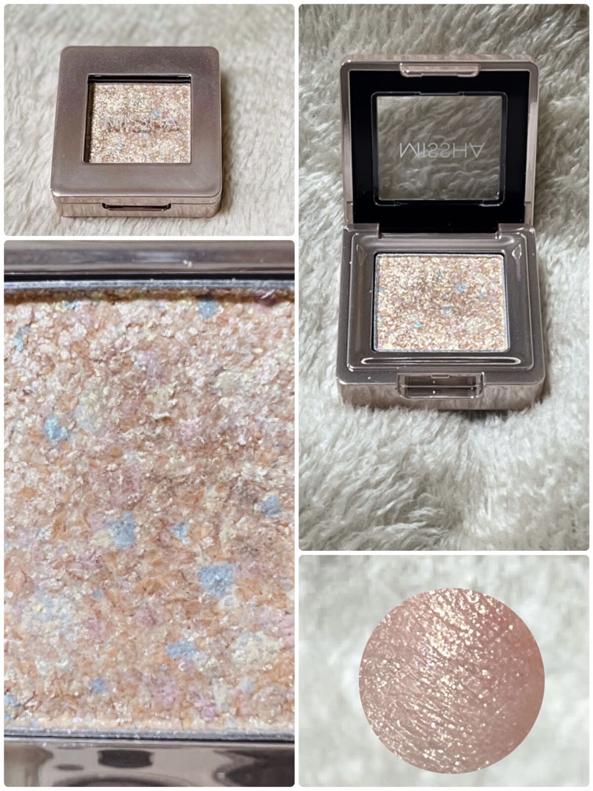 グリッタープリズム シャドウ/MISSHA/グリッターを使ったクチコミ（2枚目）
