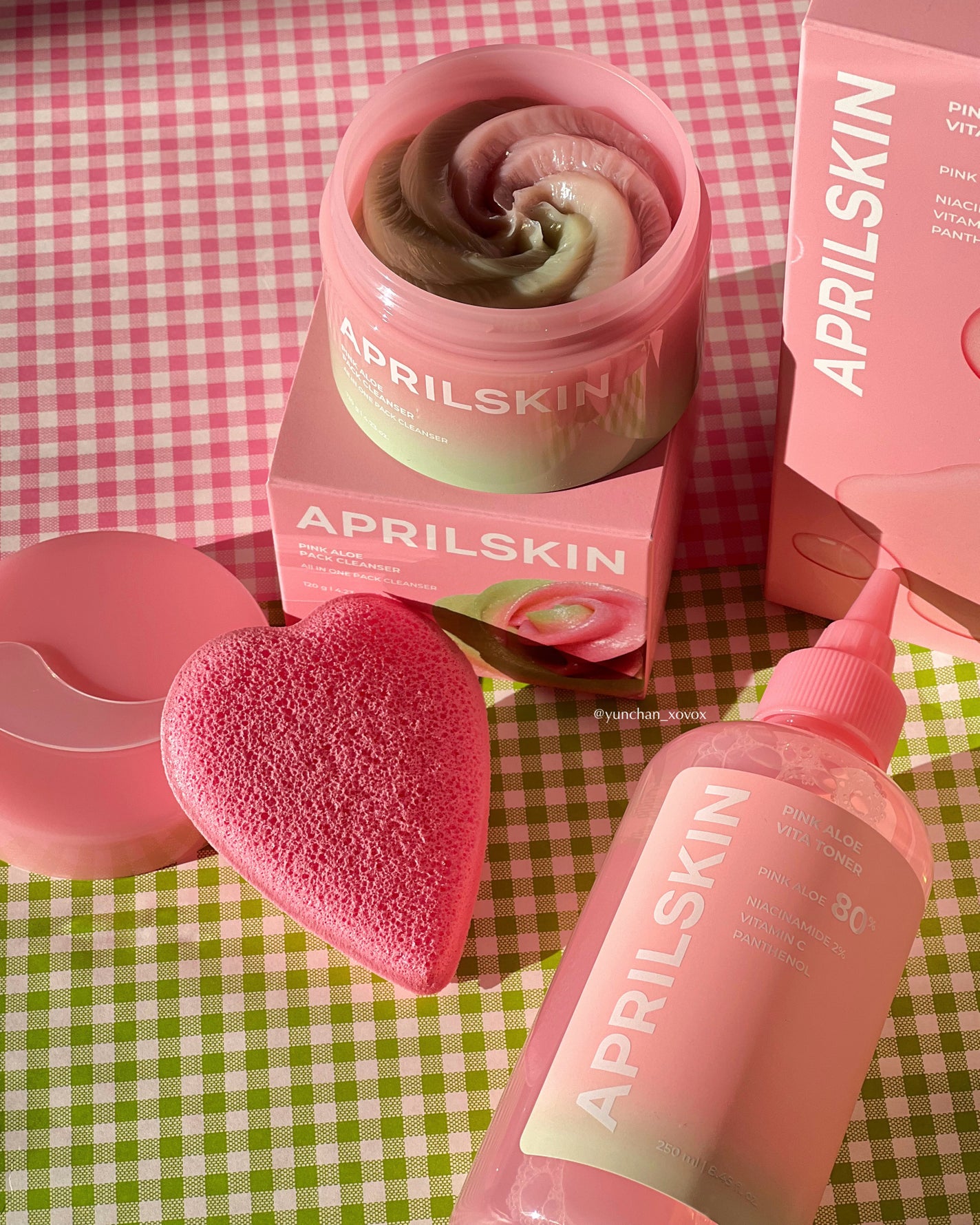 ハートクレンジングパフ/APRILSKIN/その他スキンケアグッズを使ったクチコミ(2枚目)