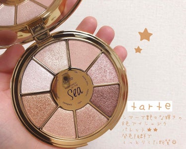 tarte rainforest of the sea eyeshadow palette のクチコミ「
今日は私のお気に入りのアイシャドウを
紹介します🤗💓💓
(アイシャドウばっかりですみません。.....」（1枚目）