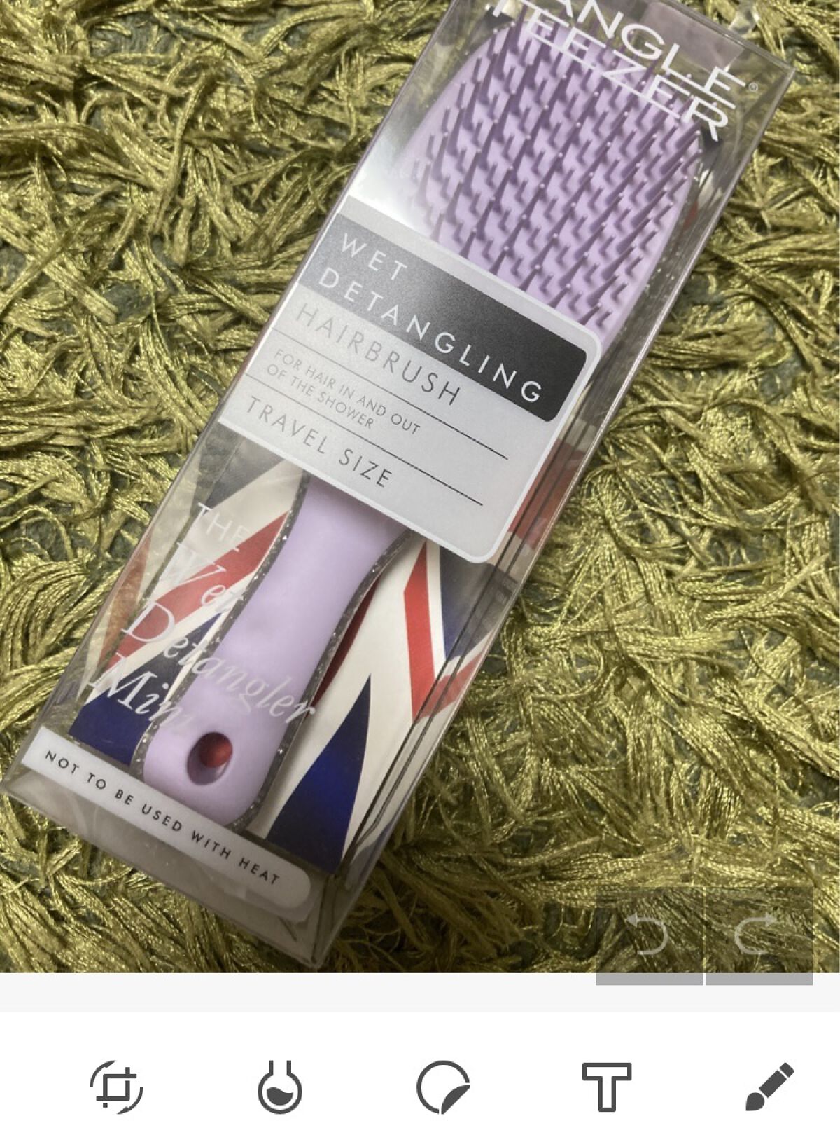 タングルティーザー ザ・アルティメットディタングラー ミニ アイリススパークル/TANGLE TEEZER/ヘアブラシを使ったクチコミ（1枚目）