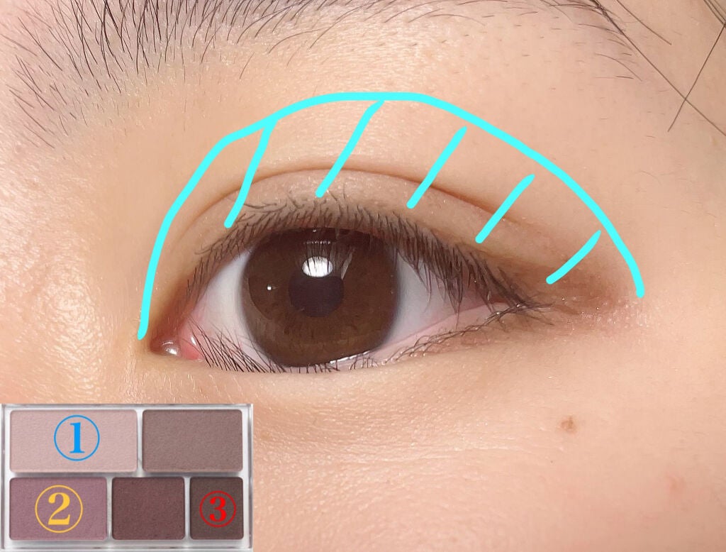 パーフェクトマルチアイズ/キャンメイク/アイシャドウパレットを使ったクチコミ(3枚目)