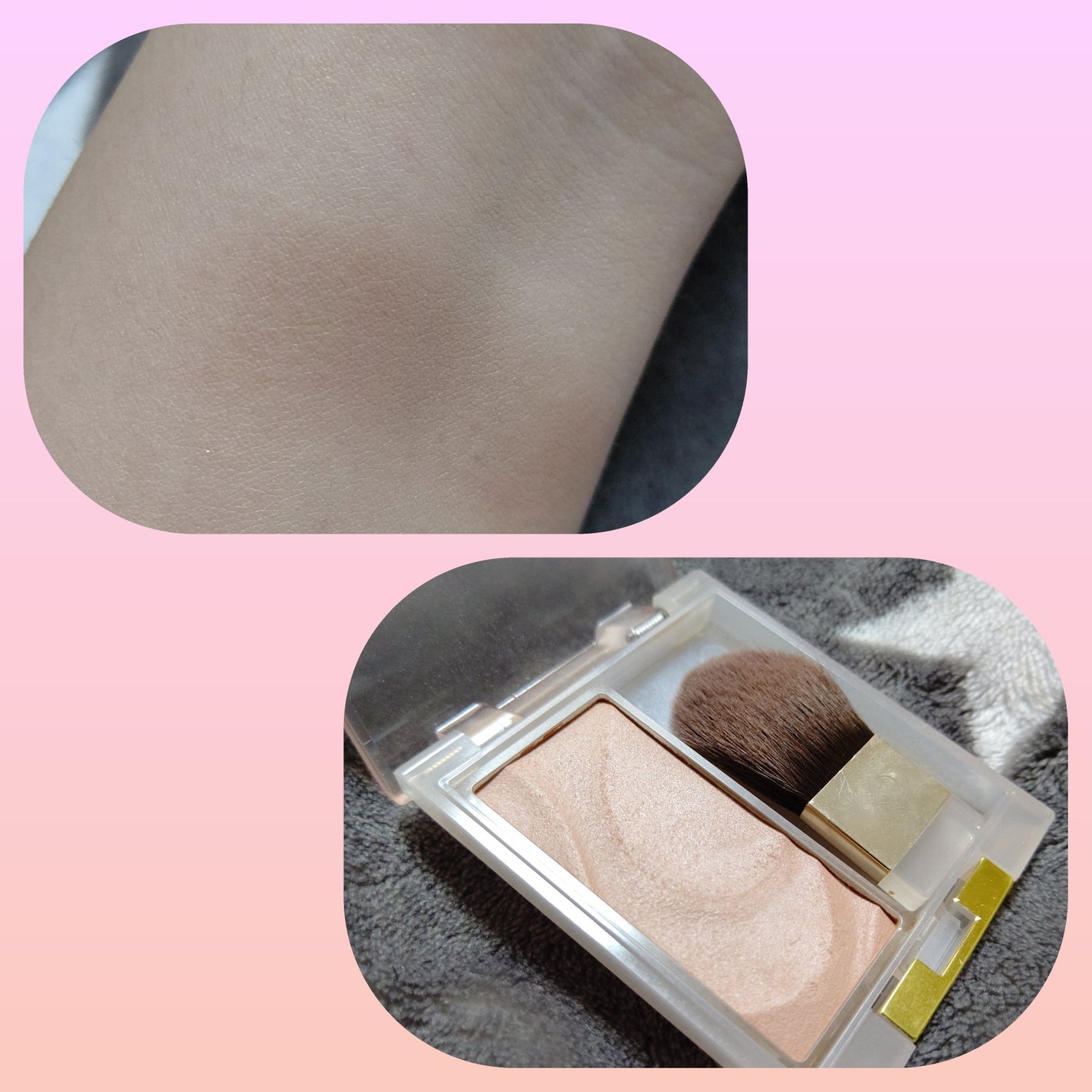 シームレストーン ブラッシュ/excel/パウダーチークを使ったクチコミ(1枚目)