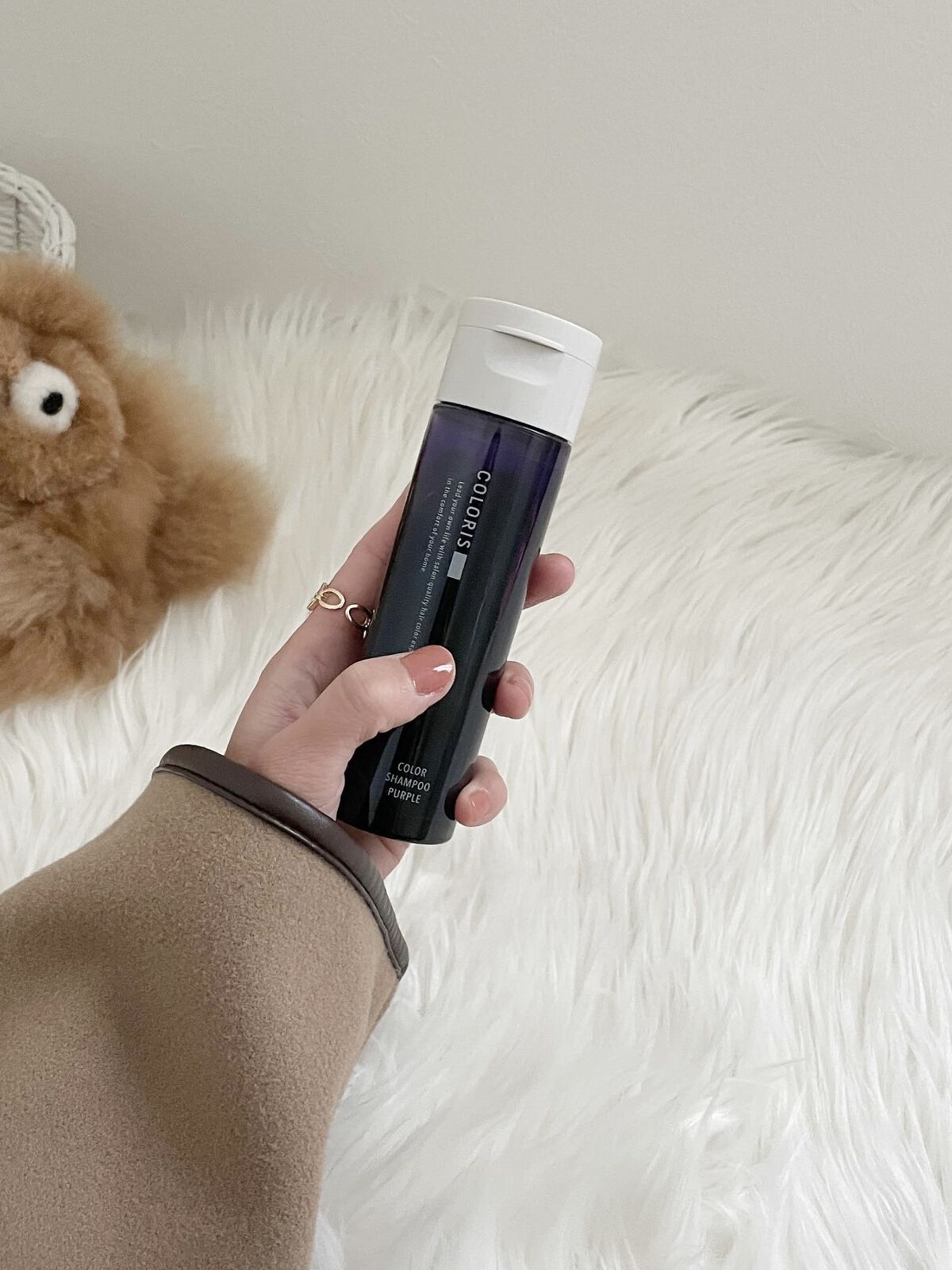 カラーシャンプーPURPLE/COLORIS/市販シャンプーを使ったクチコミ（1枚目）