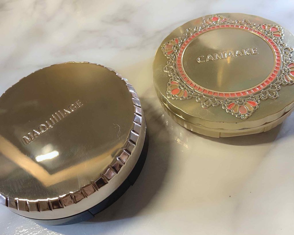 【旧品】マシュマロフィニッシュパウダー/キャンメイク/プレストパウダーを使ったクチコミ(2枚目)