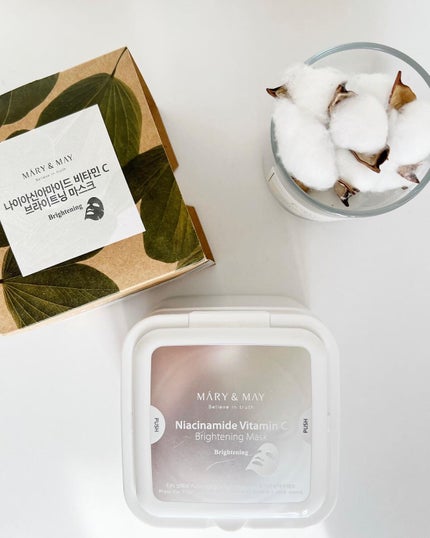 ナイアシンアミドビタミンC ブライトニングマスク/MARY&MAY/シートマスク・パックを使ったクチコミ(1枚目)