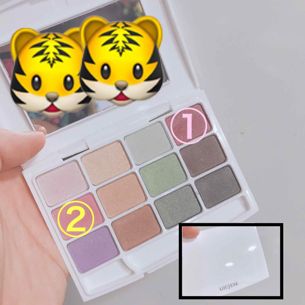 12色アイシャドウパレット/LOUJENE/アイシャドウパレットを使ったクチコミ(3枚目)