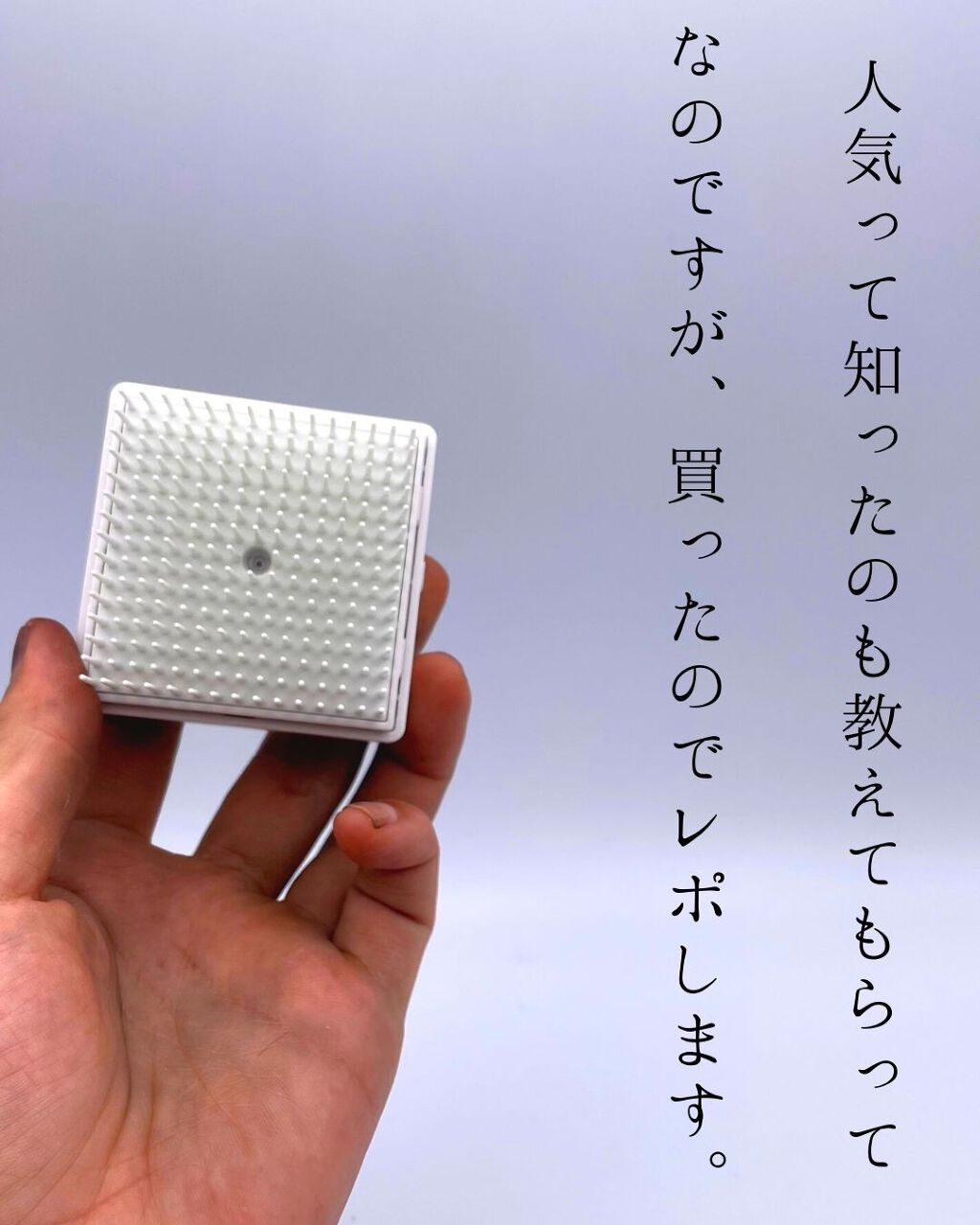 スクエアイオンブラシ/SALONIA/ヘアブラシを使ったクチコミ（2枚目）