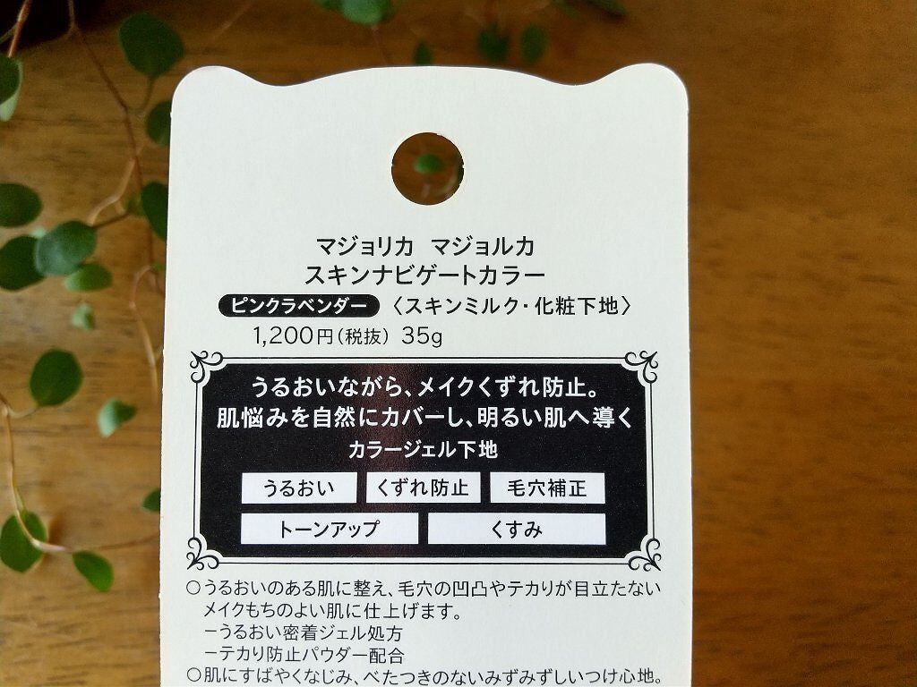 スキンナビゲートカラー/MAJOLICA MAJORCA/化粧下地を使ったクチコミ(2枚目)