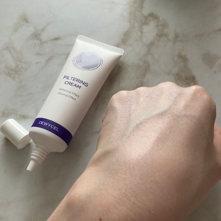 フィルタリングクリーム/DEWYCEL/日焼け止めクリームを使ったクチコミ(3枚目)
