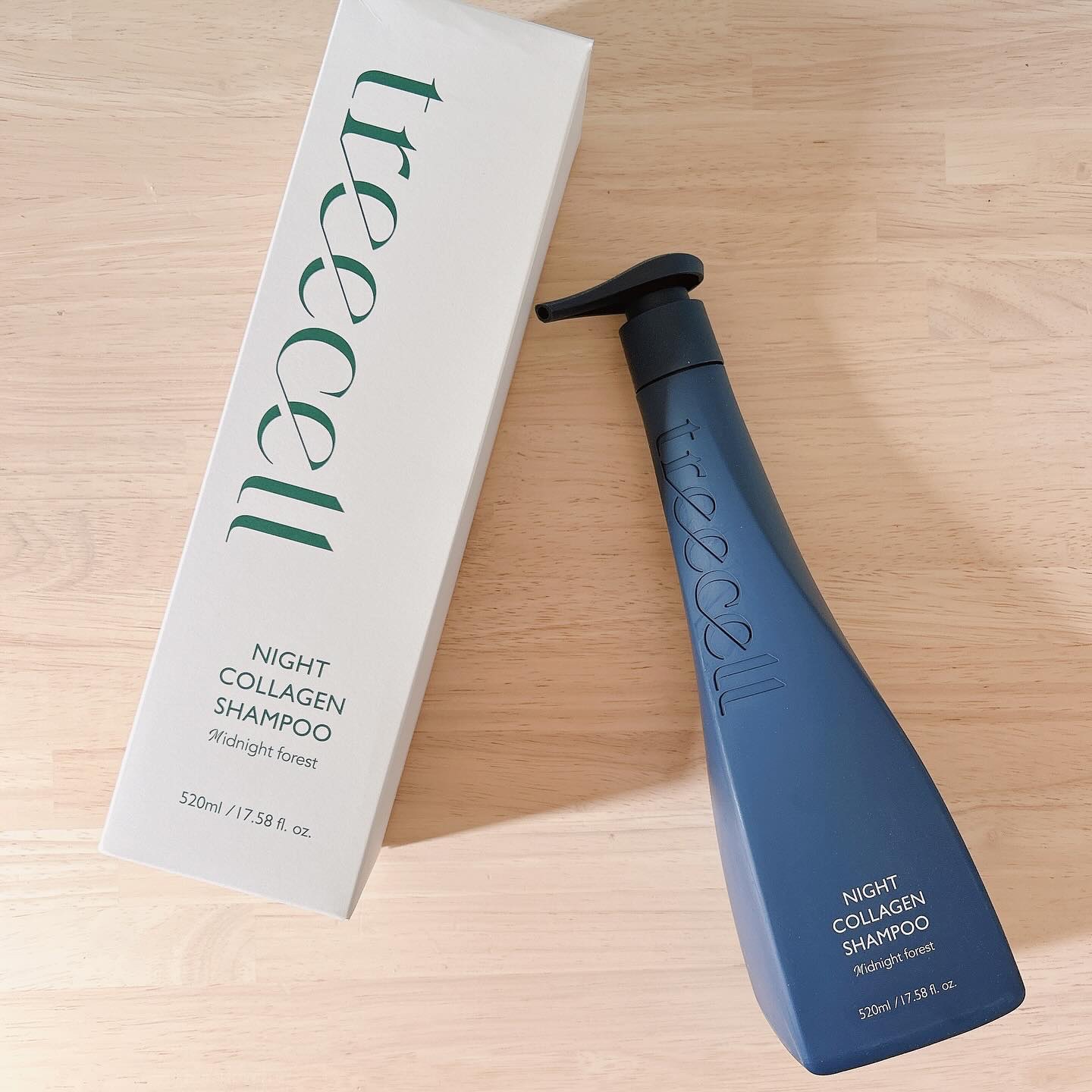 ナイトコラーゲンシャンプーミッドナイトフォレスト/treecell/市販シャンプーを使ったクチコミ（1枚目）