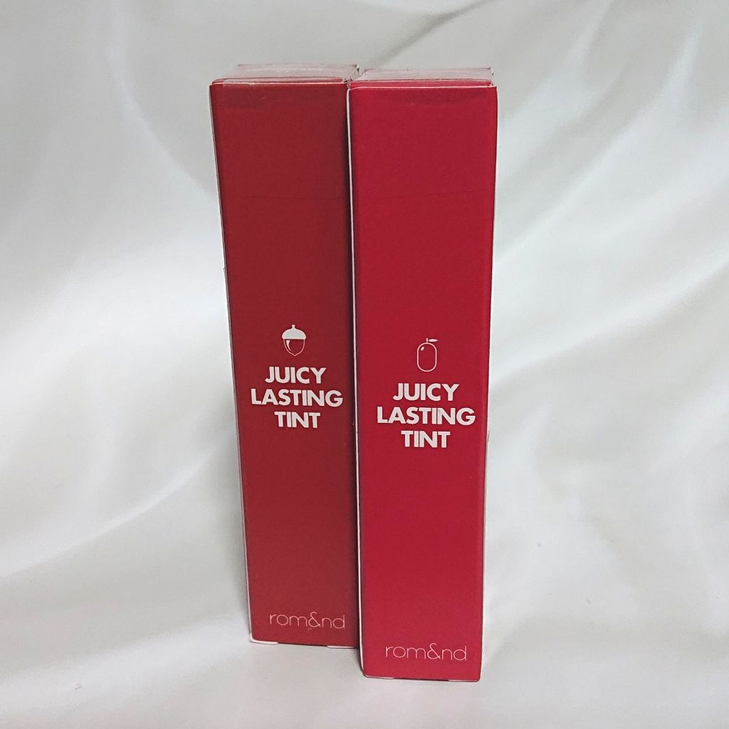 ジューシーラスティングティント/rom&nd/リップティントを使ったクチコミ（2枚目）