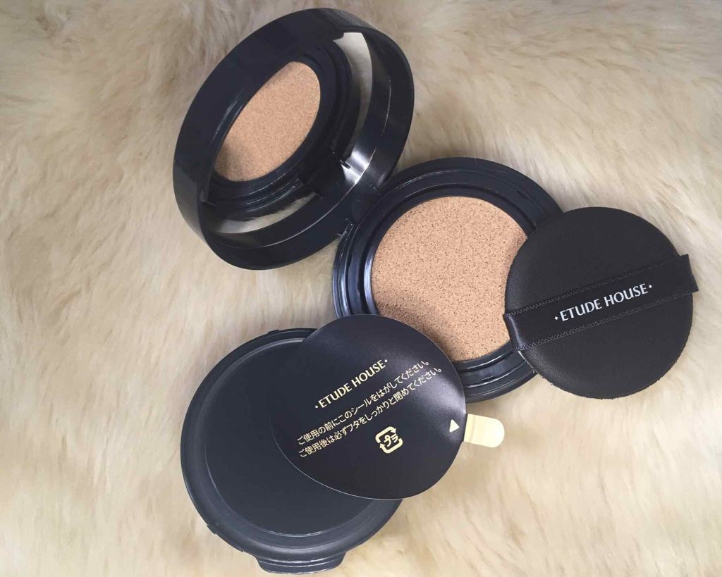 ダブルラスティング クッション/ETUDE/クッションファンデーションを使ったクチコミ（3枚目）